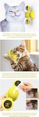 Vsell24 Windmill Cat Toy With Mints Little Bells And Interactive Cat Turntable Massage Toy For Teeth Cleaning Scratching Chewing And Wall Hanging Exercises Yellow