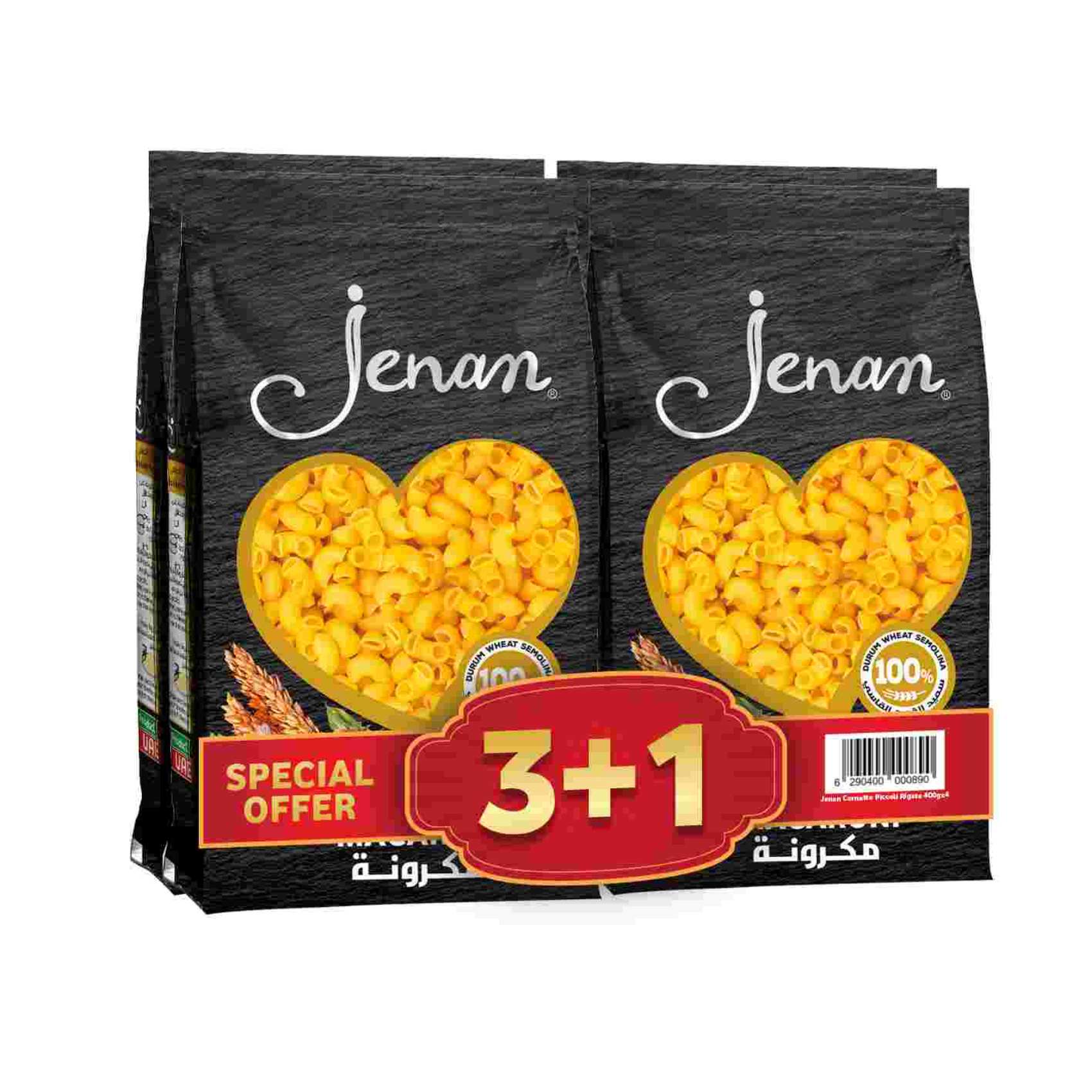 Buy Jenan Cornetto Piccoli Rigate Macaroni 400g Pack of 4 Online ...