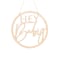 Hey Baby Wooden Hoop Wreath
