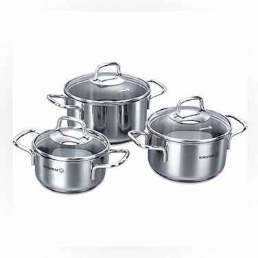 Korkmaz Perla Cookware Set 6Pieces 1650