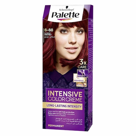 Schwarzkopf Palette Intensive Hair Color Cream - 6-88 Glowing Chestnut