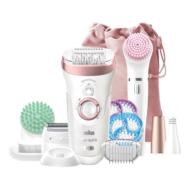 Braun SensoSmart Silk Epil 9 4-in-1 Skin Spa Beauty Set SES 9985, White