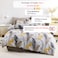 Luna Home Qeen size 6 pieces, bedding set, beautiful leaves design.