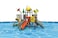 RBWTOYS Double tube slide water play ground set RW-11084 560x550x400cm