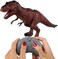 Kidwala Remote Control Walking Dinosaur Toys RC Dinosaur Robot, With Glowing Eyes and Roaring Sound Realistic T-Rex Dinosaur Toy Figure for Kids Brown