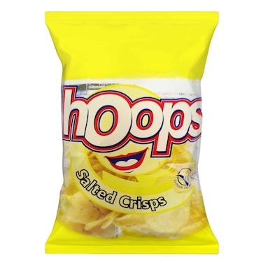 Hoops Salted Crisps Potato Chips 50G