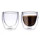 Blackstone Double Wall Glass Tumbler Cups DG820 Clear 100ml 2 PCS