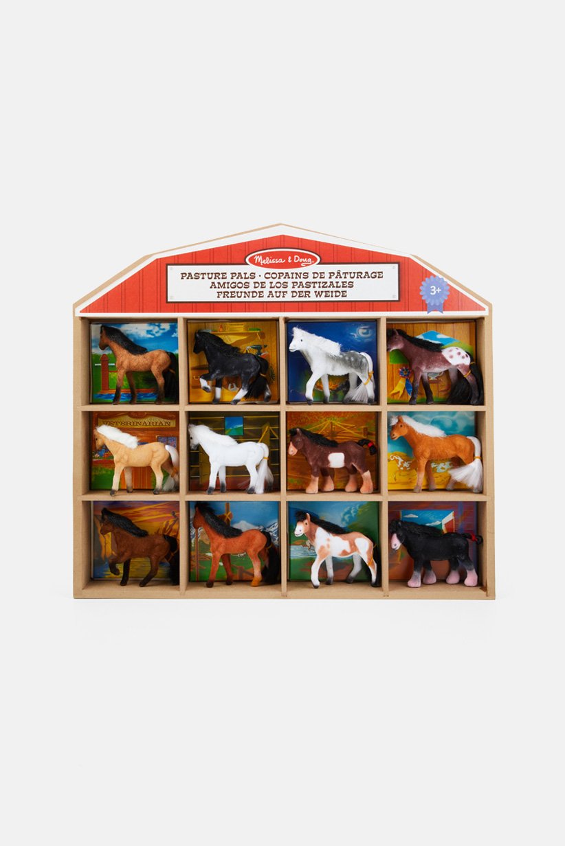 Melissa and Doug Pasture Pals Collectible Horses, Brown Combo