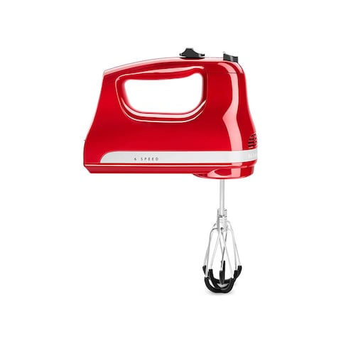 KitchenAid Hand Mixer 6 Speed With Flex Edge Beaters 5KHM6118BER(Empire Red)