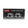 CuisineArt Double Wall Glass Coffee Cups And Saucers Clear 80ml 4 PCS