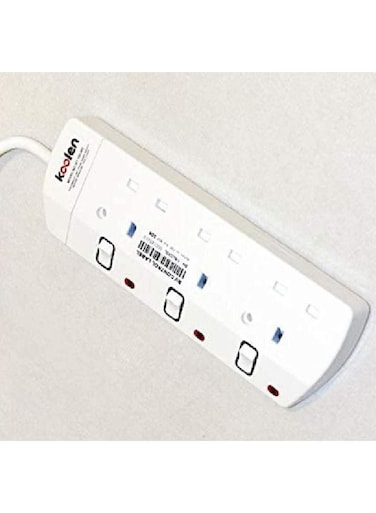 Koolen Plug Sockets With Three Plugs, 5 Meters, 301100002