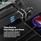 Amazing Thing Speed Pro [53W] Dual Type-C PD and Type-A QC 3.0 Max Car Charger compatible with USB-powered Devices- Black
