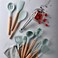 Cooking Doll 12 Pcs Wooden Silicone Cooking Set Colour Red