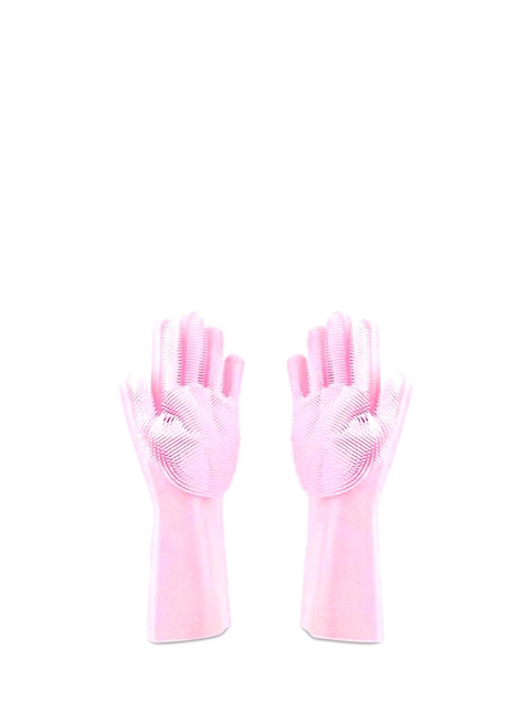 اشتري Generic Waterproof Dishwashing Gloves Pink في الامارات