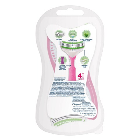 Schick Xtreme3 Disposable Razor Multicolour 4 Razors