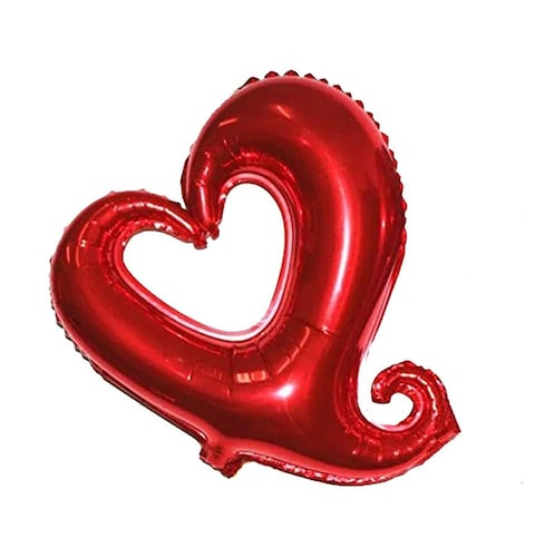 Party Time 1-Piece 30&quot; Red Heart Foil Balloon Valentines Decoration Balloon - For Birthday Wedding Bridal Shower Proposal &amp; Valentines Day Balloon Decoration