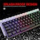HXSJ 61 KEYS WIRELESS GAMING DUAL MODE BACKLIGHT MECHANICAL FEEL MEMBRANE KEYBOARD (L500 White)