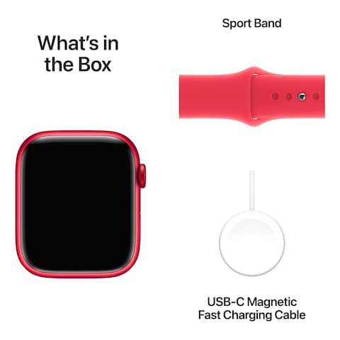 Apple Watch Series 9 GPS 41mm Red Aluminium Red Sport Band Small/Medium