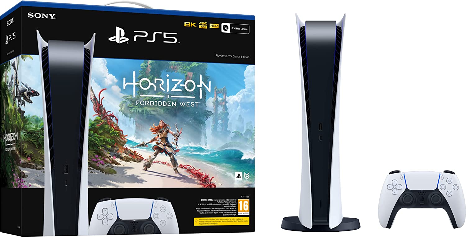 Playstation PS5 Digital Console + Horizon Forbidden West Bundle