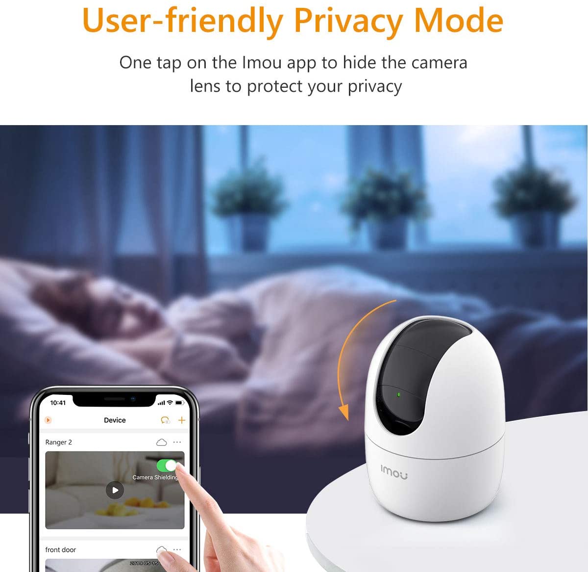Imou Indoor Wi-Fi Security Camera, 1080P Pan/Tilt Dome Camera, Home Surveillance Camera with Human Detection, Smart Tracking, Privacy Mask, Smart Sound Detection, Two-way Audio and Night Vision