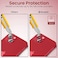 Moxedo Camera Lens Protector, 9H Tempered Glass, Aluminum Alloy Individual Ring Camera Cover Screen Protector Compatible for iPhone 13 6.1 inch/ 13 Mini 5.4 inch (RED)