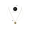 Aiwanto Necklace Gold Neck Chain With Round Shape Pendant Elegant Necklace Beautiful Gift Womens Girls Necklace