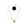 Aiwanto Necklace Gold Neck Chain With Round Shape Pendant Elegant Necklace Beautiful Gift Womens Girls Necklace