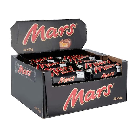 Mars Classic Chocolate Bar 51g x Pack of 40