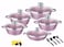 COOKWARE SET 17 PCS WITH KITCHEN TOOLS