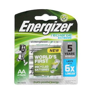 Energizer Recharge Extreme Battery AA 1.2V×4pcs