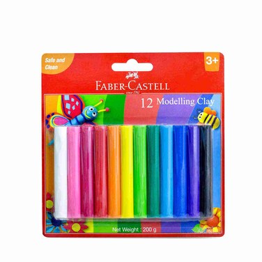 FaberCastell Modeling Clay Blister 200G 12 PC