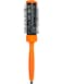 3ME Maestri Thermal Hair Brush With Aluminum Tube, Ideal For Defined &amp; Long Lasting Drying, Professional Nylon Bristles, Orange - 1 Piece
