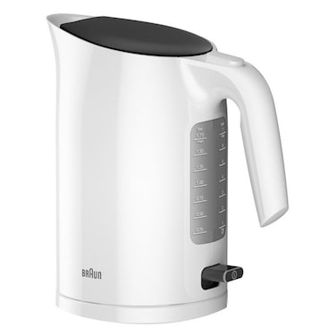 Braun PurEase Water Kettle WK 3110 WH, 3000 W, 1.7 L, White, Plastic, BPA Free