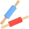 Generic 9 Inch Mini Rolling Pin, 2 Pcs Kids Rolling Pin Small Rolling Pin Handle Rolling Pin For Home Kitchen Children Cake