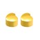 Caflon Singles Shapes Heart Gold Plated Blu System Earring, 1Pc