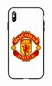 Okteq Case For iPhone XS Max Shock Absorbing PC TPU Full Body Drop Protection Cover Matte Printed - Manchester United White