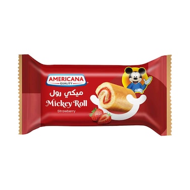 أمريكانا كواليتي سويس رول إصدار ميكي ماوس بالفراولة 25 جرام