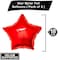 Party Time 6-Pieces 18 Inches Red Star Foil Balloons Set For Wedding, Anniversary, Birthday Party Decorations - Party Supplies