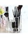 Generic Acrylic Lipstick And Makeup Brush Storage Organizer Box Clear Medium