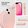 Spigen Silicone Fit designed for iPhone 13 case cover - Pink