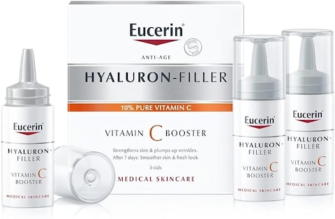 Eucerin Hyaluron-Filler Vitamin C Booster, 3 X 8 ml