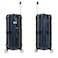 Eminent Hard Case Suitcase Trolley Luggage Set Of 3 Polycarbonate Lightweight 4 Quiet Double Spinner Wheels Travel Bags With TSA Lock, KJ97, Night Blue