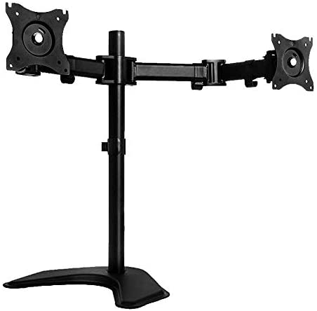 Ntech Dual LCD Monitor Desk Mount Stand Heavy Duty Fully Adjustable Fits 2 /Two Screens Up To 27&quot;&quot;&quot;&quot;