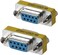 DKURVE DB9 Female to Female Mini Gender Changer Coupler Adapter Connector Pack of 2
