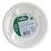 Falcon Bagasse 3 Section Round Plate 10inch 10 PCS