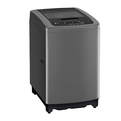 Lg T1364NEHGB Smart Inverter Top Load Washing Machine - 13 Kg - grey