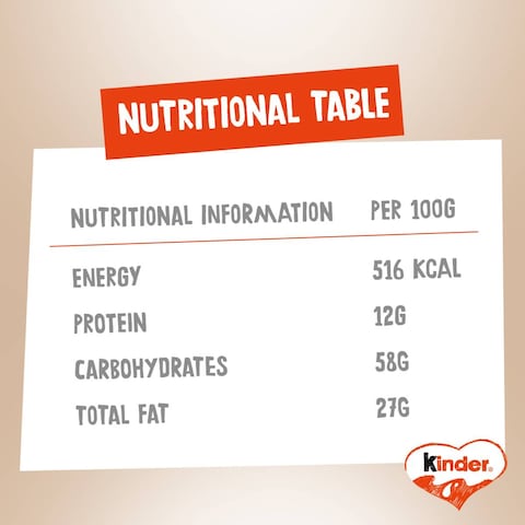 Kinder Cards Wafer Biscuits With Creamy Milk And Cocoa Filling 25.6g Pack of 5