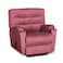 In House Velvet Classic Recliner Chair - Dark Pink - AB03