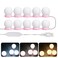 Generic-Vanity LEDs Mirror Lights Kit with 10 Bulbs Adjustable 10 Brightness &amp; 3 Lighting Modes USB Mirror String Light for Makeup Dressing Table