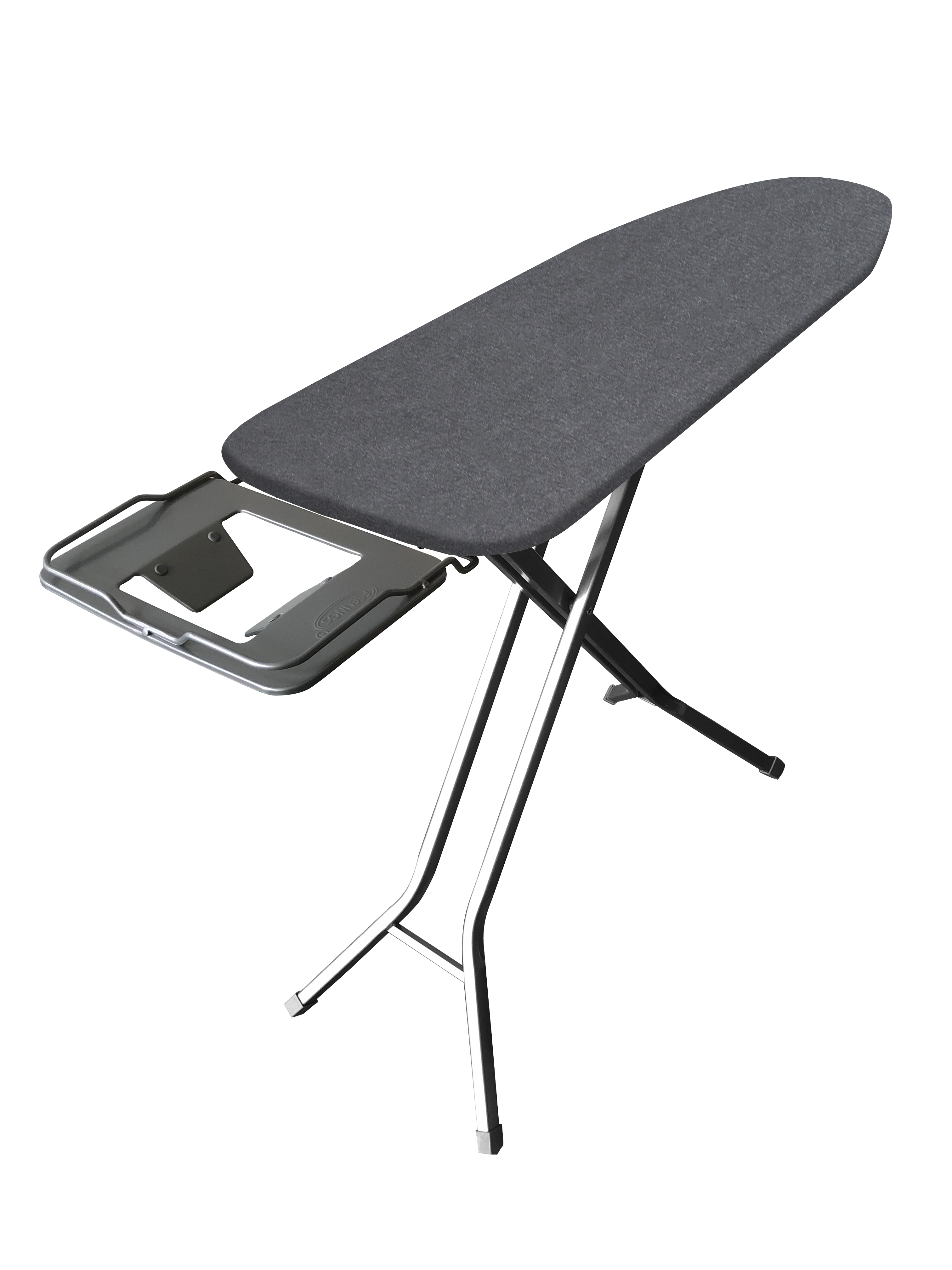 Iron Board Crystal- Grey   Ironing Board   Ironing Table with Iron Holder   Foldable &amp; Adjustable 122x35cm